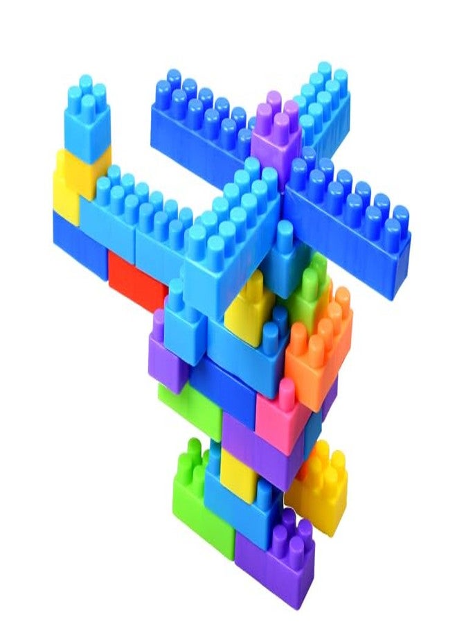 PULSBERY مكعبات بناء بلاستيكية من بولسبري، لعبة تركيب للأطفال، ألعاب ألغاز للأطفال، ألعاب تعليمية للأطفال، للبنات والأولاد - (أكثر من 170 مكعبًا مع 30 عجلة) متعددة الألوان (200 قطعة) - Image 3